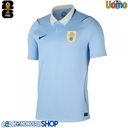 Maglie da calcio Uruguay Prima Maglia Mondiali 2026  Manica Corta